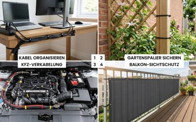 HAN-LBG Kabelbinder 300mm: schwarz, UV-fest und stark bündeln drinnen wie draußen